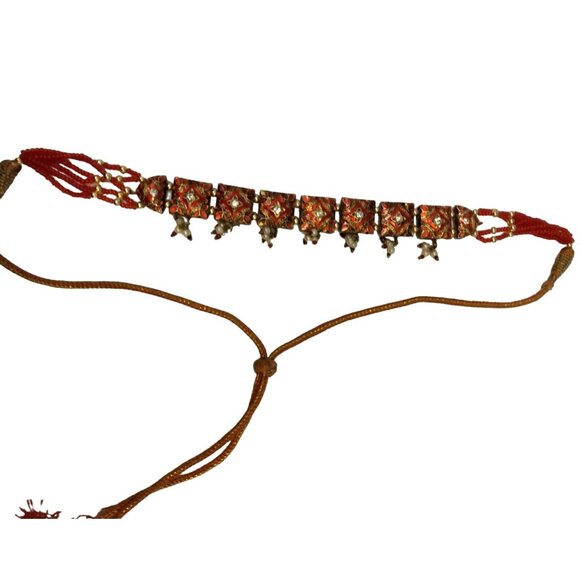 Bollywood Accessories - Hair Jewelry Headpiece Hairband Rhinestone Bollywood Beaded Headband Belt